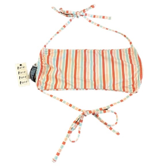 Nana The Brand Striped Bandeau Bikini Top Size Medium - Picture 2 of 12